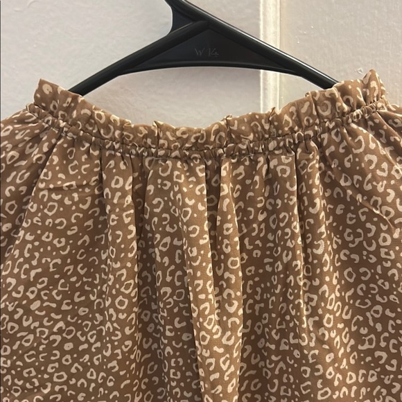 Jessica Simpson Tan and Brown Long Sleeve Sundress - Picture 4 of 5
